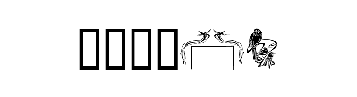 Bird Stencil Design  Free Fonts Download