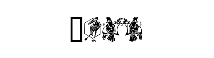Bird Stencil Design  Free Fonts Download