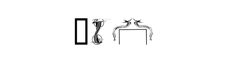 Bird Stencil Design  Free Fonts Download