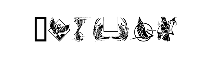 Bird Stencil Design  Free Fonts Download