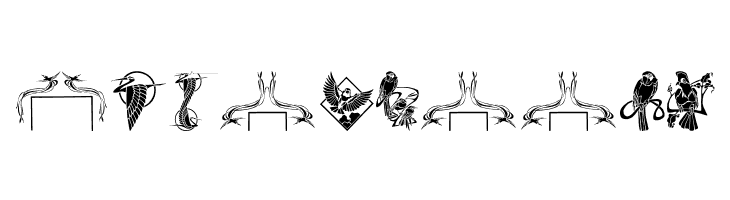 Bird Stencil Design  Free Fonts Download