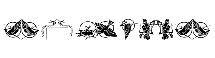 Bird Stencil Design  Free Fonts Download