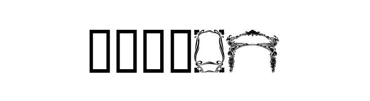 Art Nouveau Frames and Borders  Free Fonts Download