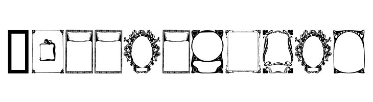 Art Nouveau Frames and Borders  Free Fonts Download