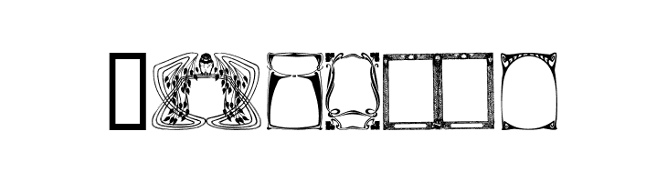 Art Nouveau Frames and Borders  Free Fonts Download