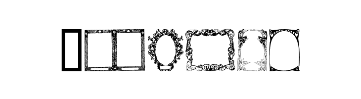 Art Nouveau Frames and Borders  Free Fonts Download