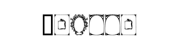 Art Nouveau Frames and Borders  Free Fonts Download