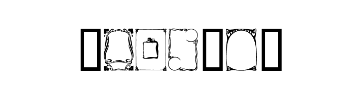 Art Nouveau Frames and Borders  Free Fonts Download
