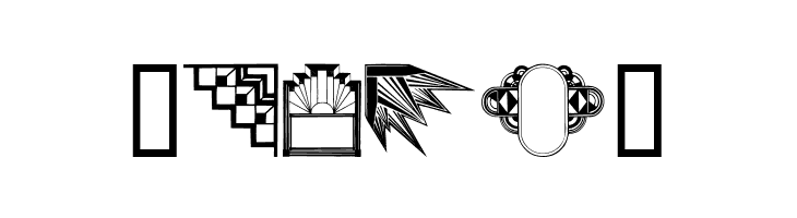 ArtDeco Motif  Free Fonts Download