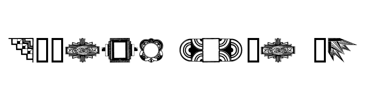 ArtDeco Motif  Free Fonts Download