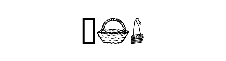 Bags and stuff  Free Fonts Download