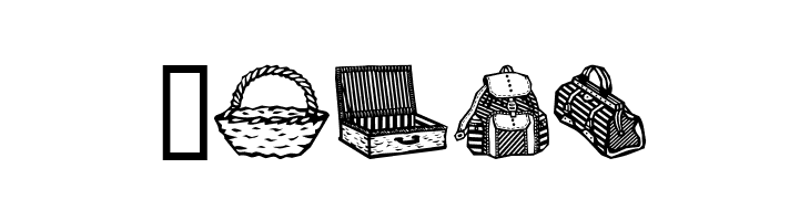 Bags and stuff  Free Fonts Download