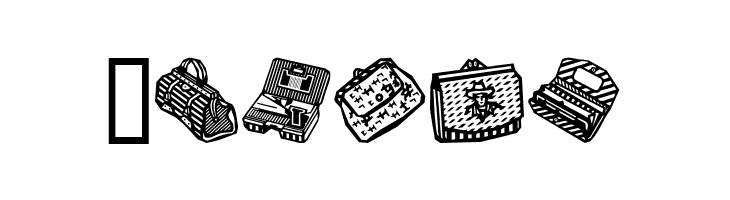 Bags and stuff  Free Fonts Download