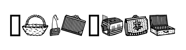 Bags and stuff  Free Fonts Download