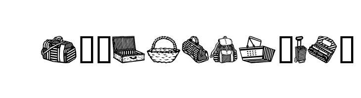 Bags and stuff  Free Fonts Download