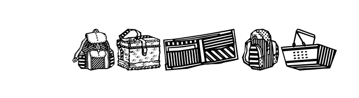 Bags and stuff  Free Fonts Download