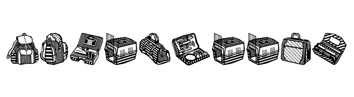 Bags and stuff  Free Fonts Download