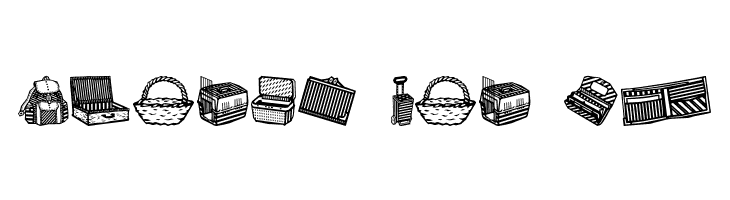 Bags and stuff  Free Fonts Download