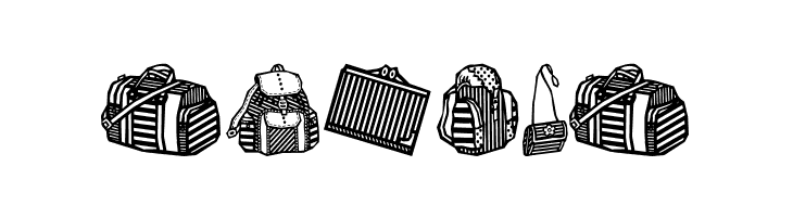 Bags and stuff  Free Fonts Download