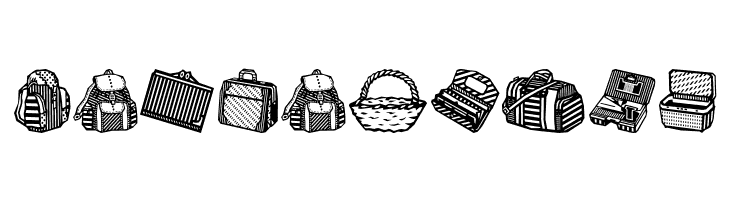 Bags and stuff  Free Fonts Download