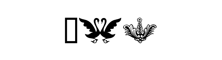 Ornamental Decoration II  Free Fonts Download