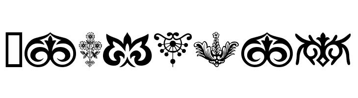 Ornamental Decoration II  Free Fonts Download