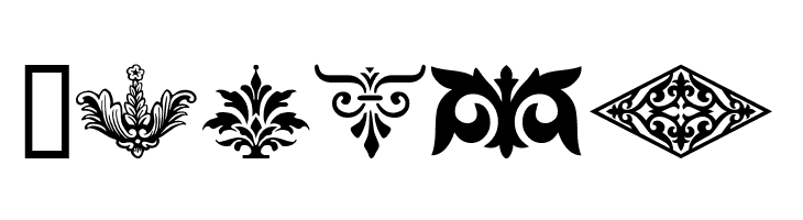 Ornamental Decoration II  Free Fonts Download