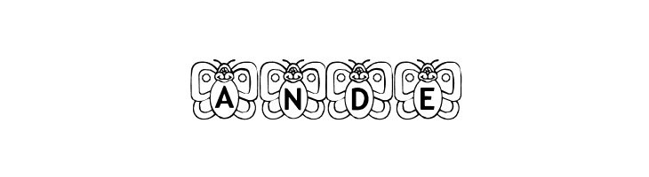 Butterfly In My Garden  Free Fonts Download