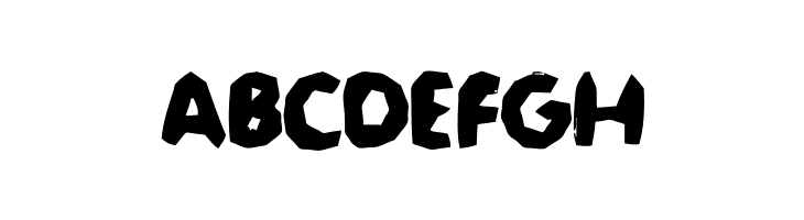 ABCDEFGH Jaggersaurus Font