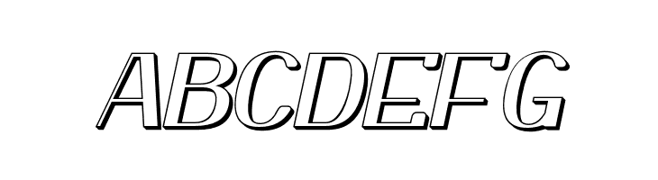 YiggivooUnicode3D-Italic  Free Fonts Download