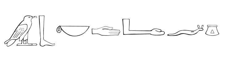 AncientEgyptianHieroglyphs  Free Fonts Download