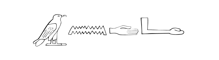 AncientEgyptianHieroglyphs  Free Fonts Download