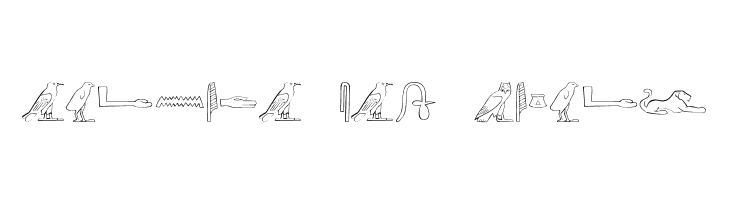 AncientEgyptianHieroglyphs  Free Fonts Download