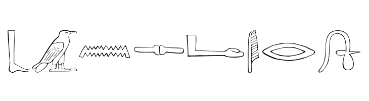 AncientEgyptianHieroglyphs  Free Fonts Download