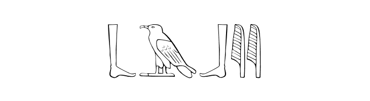 AncientEgyptianHieroglyphs  Free Fonts Download