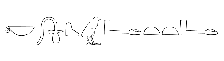 AncientEgyptianHieroglyphs  Free Fonts Download