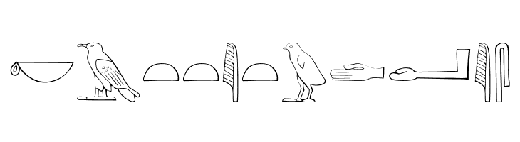 AncientEgyptianHieroglyphs  Free Fonts Download