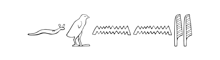AncientEgyptianHieroglyphs  Free Fonts Download