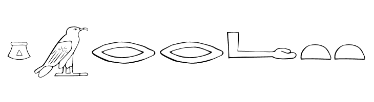 AncientEgyptianHieroglyphs  Free Fonts Download
