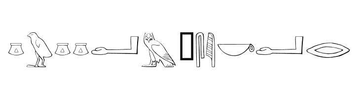 AncientEgyptianHieroglyphs  Free Fonts Download