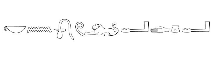 AncientEgyptianHieroglyphs  Free Fonts Download