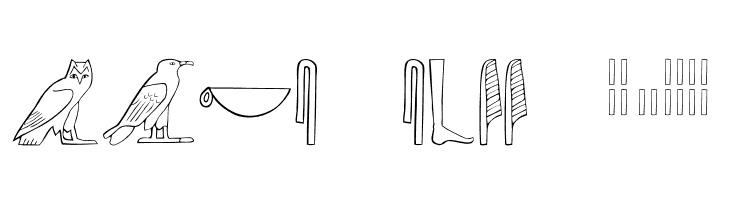 AncientEgyptianHieroglyphs  Free Fonts Download