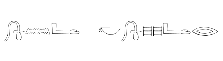 AncientEgyptianHieroglyphs  Free Fonts Download
