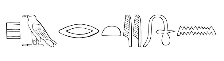 AncientEgyptianHieroglyphs  Free Fonts Download