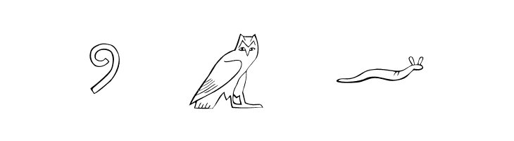 AncientEgyptianHieroglyphs  Free Fonts Download