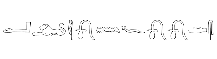 AncientEgyptianHieroglyphs  Free Fonts Download
