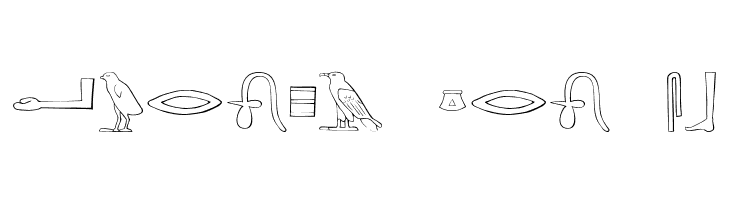 AncientEgyptianHieroglyphs  Free Fonts Download