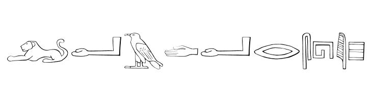 AncientEgyptianHieroglyphs  Free Fonts Download