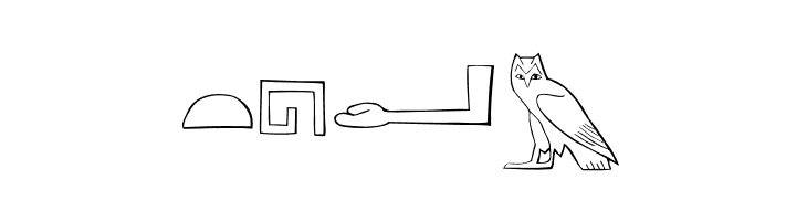 AncientEgyptianHieroglyphs  Free Fonts Download