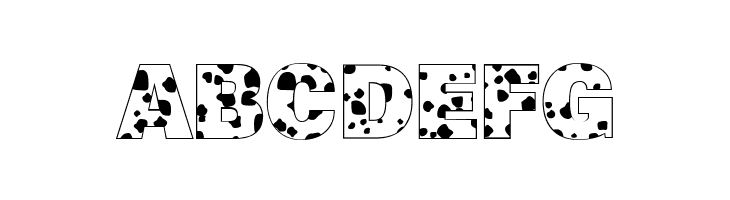 Cow-Spots Regular  Free Fonts Download